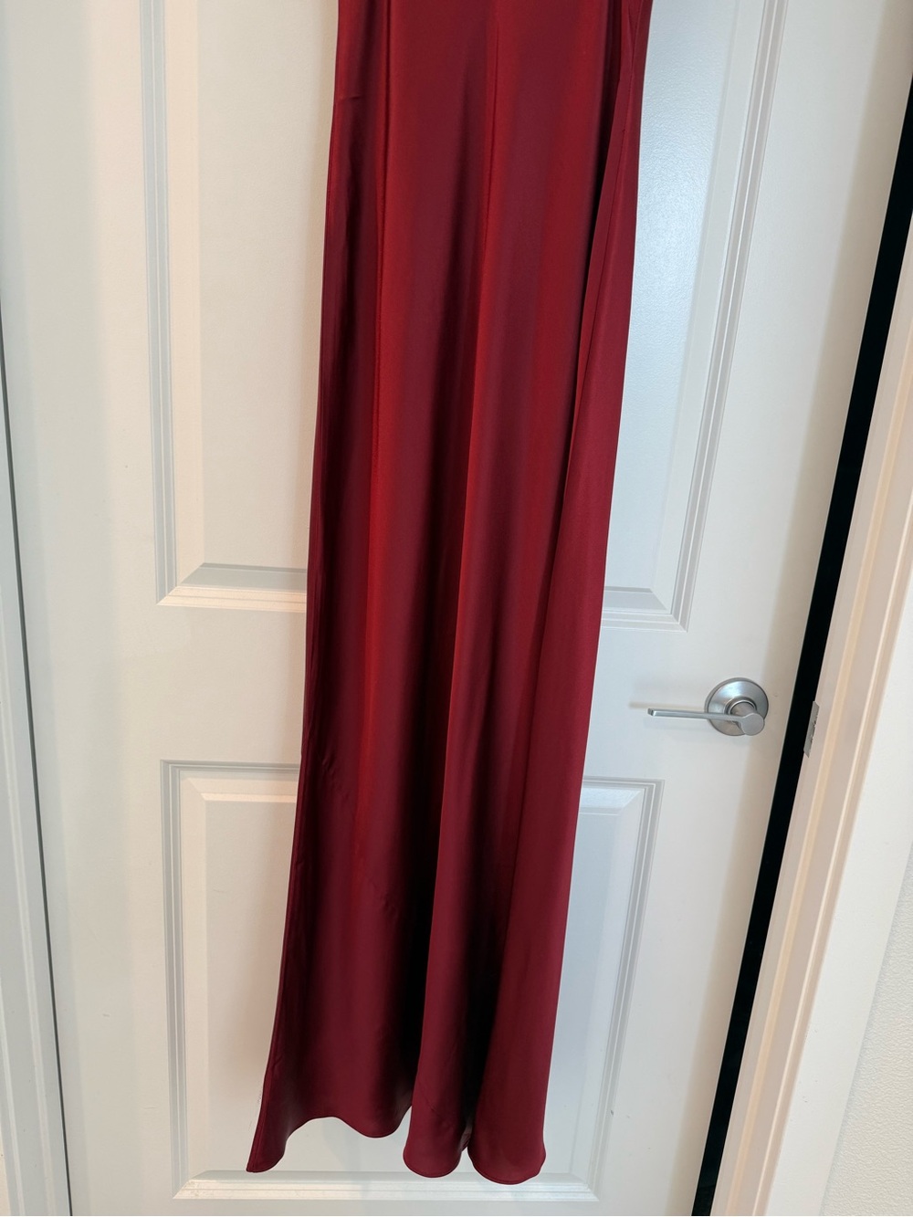 NEW REFORMATION Parma Silk Burgundy Red Slip Dress, wedding guest max dress - Picture 12 of 14